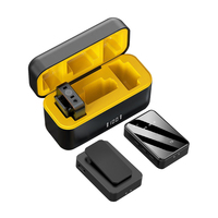 Microphone sans fil portable 2,4 GHz à clipser pour téléphone, idéal pour créateurs, interviews et podcasts en direct