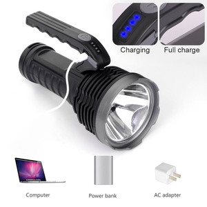 Chất Lượng Cao Sạc Mạnh Mẽ USB Phí Led Tay Đèn Pin Torch Ánh Sáng Mạnh Xử Lý Đèn Pin Với Ngân Hàng Điện - Product Image 4
