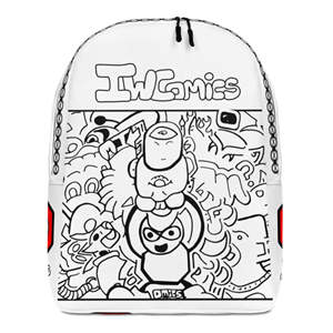 IW Comics # Sac à dos minimaliste 42, sac de voyage à motif de dessin animé, article promotionnel - Product Image 1