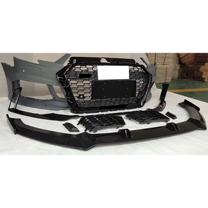 Nouveau Kit de carrosserie de voiture de mise à niveau pare-chocs avant avec calandre en nid d'abeille avec lèvre avant pour <span class=keywords><strong>Audi</strong></span> <span class=keywords><strong>A3</strong></span> S3 mise à niveau vers <span class=keywords><strong>RS3</strong></span> 2017 <span class=keywords><strong>2018</strong></span> 2019 - Product Image 3