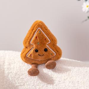 Série de Noël mignon petit oreiller de <span class=keywords><strong>maison</strong></span> de pain d'épice ornements d'ours en peluche Super doux décorations ou cadeaux de vacances - Product Image 6