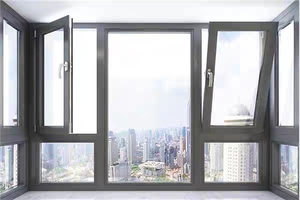 Nghiêng và xoay cửa sổ với kính Hai Lớp Thiết kế tối giản cửa sổ khách sạn uPVC hiện đại - Product Image 6