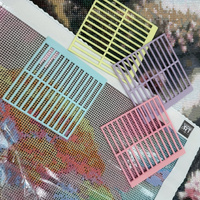 Règle d'alignement pour outils auxiliaires de peinture au diamant, compatible avec les diamants carrés et ronds, pour broderie artistique DIY