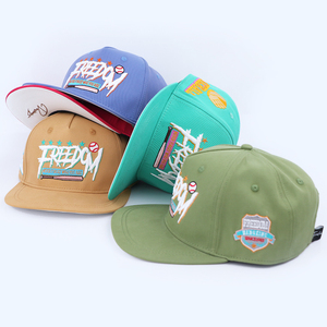 Casquette Snapback de luxe personnalisée avec logo brodé, couleur sport, visière plate, broderie 3D - Product Image 3