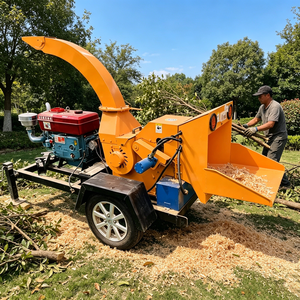 Broyeur à <span class=keywords><strong>bois</strong></span> diesel à <span class=keywords><strong>prix</strong></span> réduit, haute efficacité, capacité 1-2T/H, 14CM, <span class=keywords><strong>pour</strong></span> déchets de jardin et recyclage du <span class=keywords><strong>bois</strong></span> - Product Image 1