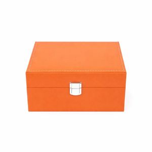 Boîte à montre de luxe personnalisée en cuir PU rigide, emballage de bijoux, insert en daim pour montre, gaufrage de logo personnalisé, prix de gros - Product Image 4