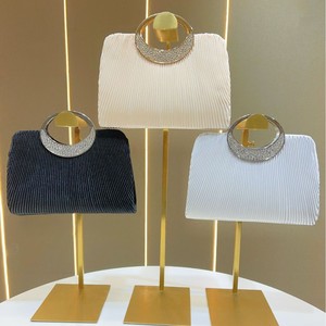 New Pleated <b>Square</b> Shape Polyester Evening Handbag Fashion Elegant Fine Flash Tanjing - Product Image 4