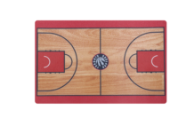 Rouleaux de revêtement de sol en caoutchouc pour salle de gym Panneaux de sol en plastique pour l'extérieur 1.8m * 20m Carreaux de terrain de basket extérieur