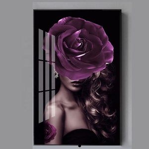 Démontage vertical portrait nordique cadre en aluminium <span class=keywords><strong>peinture</strong></span> d'art mural diamants <span class=keywords><strong>peinture</strong></span> murale femmes noires <span class=keywords><strong>peinture</strong></span> nue légère - Product Image 3
