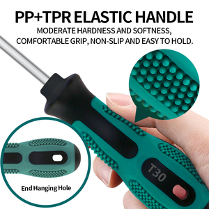 Destornillador <span class=keywords><strong>Torx</strong></span> T5 Profesional de Grado Industrial <span class=keywords><strong>con</strong></span> Mango de Plástico y Orificio - Product Image 5
