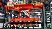 Pont roulant métallurgique à double poutre pour usine sidérurgique, à commande PLC, capacité 20-320 tonnes, pour la manutention de barres métalliques