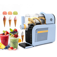 Machine à Granités et Boissons Frappées Automatique Domestique avec Broyeur à Glace, 6 Programmes Prédéfinis, Acier Inoxydable et Plastique pour Margaritas Glacées