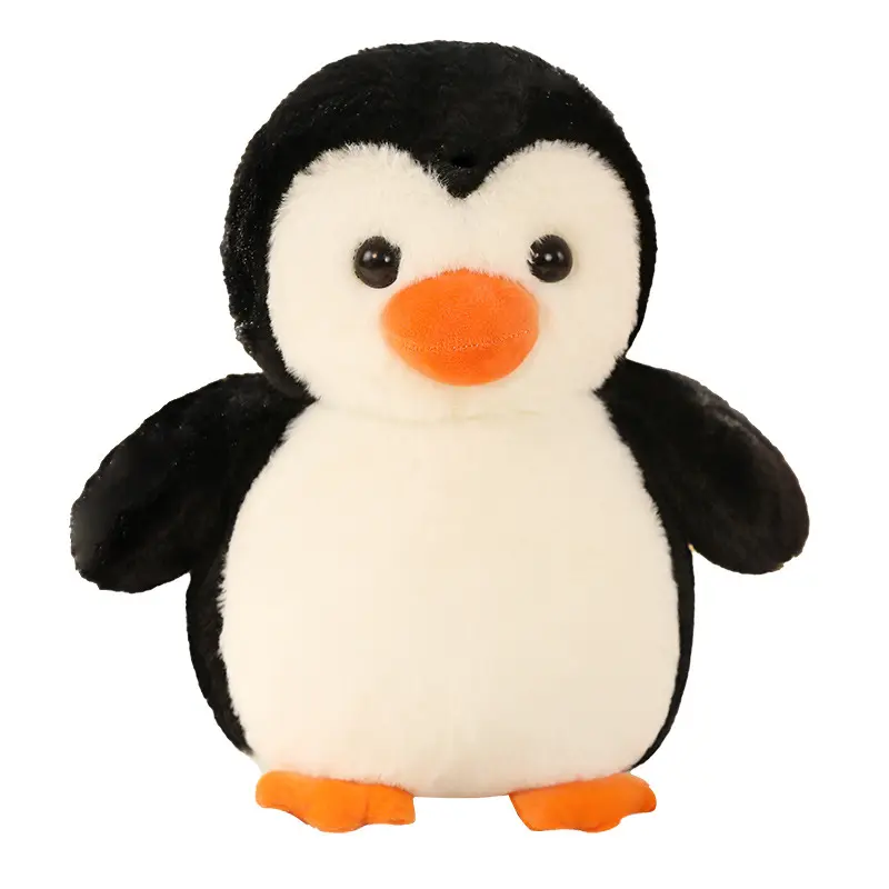 Vente en gros d'usines de jouets en peluche animaux Jouets en peluche personnalisés de pingouin gros et potelé de taille familiale