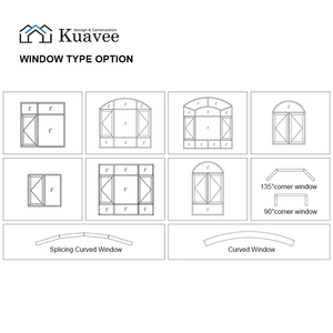 Fenêtres et Portes Coulissantes Pliantes pour Locaux Commerciaux, Accessoires pour Fenêtres en Aluminium, Profilés en Aluminium Noirs pour Fenêtres - Product Image 5