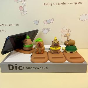 Kapibala Phone <b>Stand</b> PVC Cartoon Desktop Holder Cute Decorative Ornament for Tablet <b>PC</b> <b>Stands</b> - Product Image 3