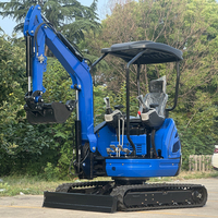Vente flash LIVRAISON GRATUITE Excavatrice hydraulique de 1,8 tonne, mini-excavatrice chinoise adaptée à la ferme, au jardin et à la construction
