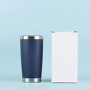 Gobelet de voyage isotherme à double paroi en acier inoxydable de 20 oz avec couvercle coulissant, tasse à café réutilisable pour la voiture et le camping - Product Image 1