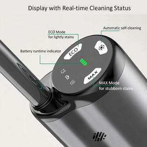 Private label beschikbaar. Draadloze nat-droog stofzuiger en mop voor meerdere oppervlakken met zelfreinigend LED-display voor huishoudelijk gebruik. - Product Image 5