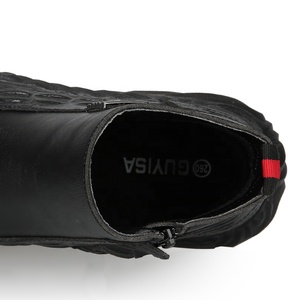GUYISA Vintage In Pelle Alla Caviglia <span class=keywords><strong>Stivali</strong></span> Sia per Gli Uomini e Le Donne della Moda di Avvio a Breve Scarpe Basse Scarpe Casual - Product Image 6