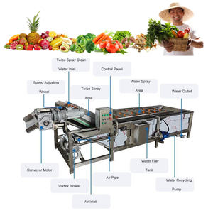 Máquina de Limpieza Automática de Acero Inoxidable de Alta Eficiencia para Lavado de Frutas, Verduras, Nueces de Coco y Maíz - Product Image 2