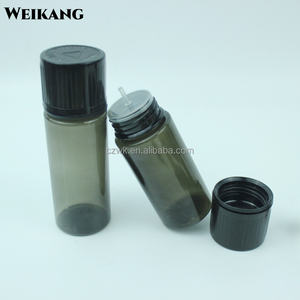 ขวดพลาสติก PET สำหรับยา ขนาด 60 มล. 15 มล. 30 มล. 100 มล. 50 มล. แบบ V2 และ <span class=keywords><strong>V3</strong></span>  ทรงเตี้ย สีดำ พร้อมหลอดหยด - Product Image 1