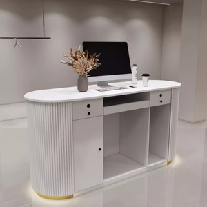 Bán lẻ Tùy Chỉnh Thu Ngân truy cập nóng bán Beauty Spa tóc Salon bàn tiếp tân - Product Image 6