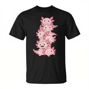 Camiseta Kawaii con Diseño de Axolote Anime para Uso Promocional - Product Image 2