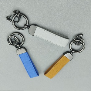 Porte-clés en cuir en gros – Breloques de luxe personnalisées en PU avec logo promotionnel sur mesure pour <span class=keywords><strong>voiture</strong></span>, entreprise, cadeau, vente en gros - Product Image 2