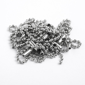 Hot bán bạc móc chìa khóa tay nối DIY trang sức làm Phụ Kiện Vòng bóng Bead Chain PURSE Bạc Chuỗi kết nối - Product Image 5