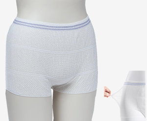 سراويل داخلية نسائية شبكية محبوكة عالية الخصر للاستخدام مرة واحدة بعد الولادة للتعافي الطبيعي بعد الولادة القيصرية، ملابس داخلية ناعمة للاستخدام اليومي في المستشفى - Product Image 1