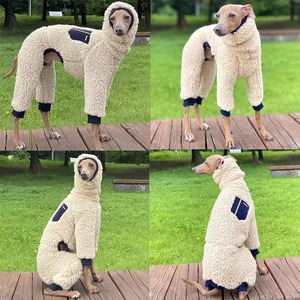 Forniture per Animali Domestici: Nuovo <span class=keywords><strong>Design</strong></span> Personalizzato, Maglione di Lusso per Levriero Italiano, Abbigliamento a Collo Alto, Cappotto Caldo in Pile per Cani - Product Image 5