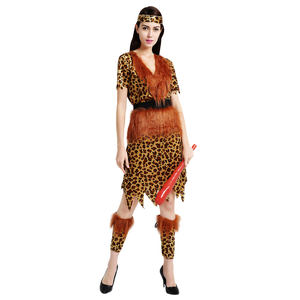 Carnaval Halloween Cosplay adultos de pelo largo salvaje nativo americano mujeres indios disfraz - Product Image 1