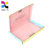 Boîtes d'avion écologiques personnalisées en gros d'usine boîtes de papier ondulé colorées pour enveloppe carte logo personnalisé