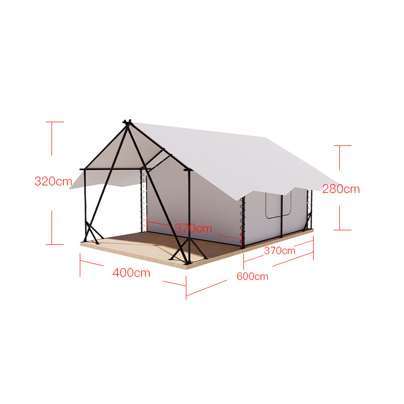 4 * 6 * 3,2 metros [tubo de acero 46]