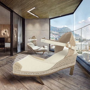 Espadrilles compensées à plateforme de 5 cm pour femme, en toile respirante, antidérapantes, idéales pour l'été - Product Image 2