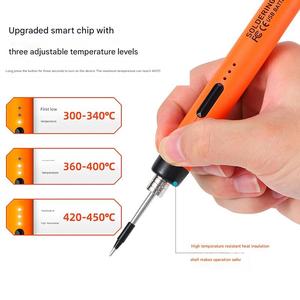 <span class=keywords><strong>Fer</strong></span> à <span class=keywords><strong>souder</strong></span> électrique à charge USB Portable chauffage interne <span class=keywords><strong>sans</strong></span> <span class=keywords><strong>fil</strong></span> ménage petite batterie au Lithium <span class=keywords><strong>fer</strong></span> à <span class=keywords><strong>souder</strong></span> - Product Image 3