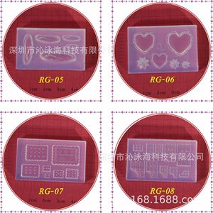 Stampo in Silicone 3D con fiocco e Nail Art stampo per intaglio forniture 4 strumenti per unghie in Silicone piccolo orso <span class=keywords><strong>ali</strong></span> di cavallo volante - Product Image 5