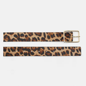 Cinturón de piel de imitación para mujer con estampado de leopardo personalizado - Product Image 3