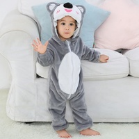 Pyjama Combinaison Bébé Unisexe Michley Printemps Automne Polyester Fermeture Éclair Bidirectionnelle Imprimé Animal Manches Longues Vente Directe Usine