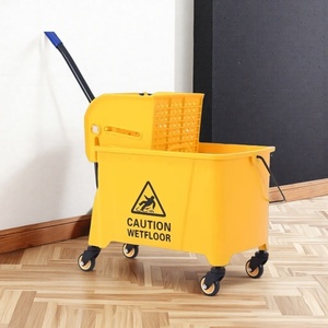 <span class=keywords><strong>Chariot</strong></span> essoreur à roulettes en plastique pour nettoyage commercial, avec seau à pression pour essorer les serviettes <span class=keywords><strong>de</strong></span> sol - Product Image 1