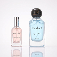 Flacon de parfum unique 30ml 100ml, flacons en verre plats avec emballage boîte, flacon de parfum de luxe, flacon de cologne