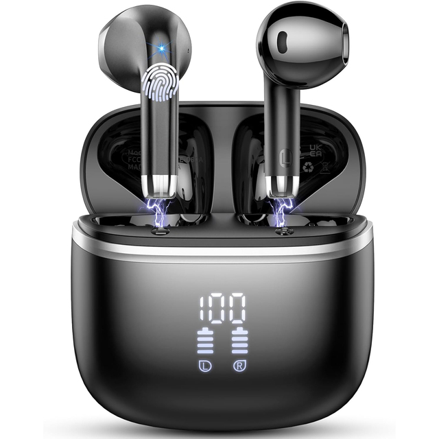 Factory Direct New Wireless Bluetooth In-Ear Headphones LED Battery Super Long Life Non Noise Cancelling Gaming Headset