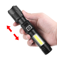 30W led rouge cob 18650 zoomable 1000lumen 800m pince à stylo aimant power bank type-c Light & Strong Light Flashlight