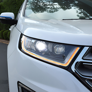 Ensemble de phares automatiques LED de haute qualité pour <span class=keywords><strong>Ford</strong></span> <span class=keywords><strong>Edge</strong></span> 2015-2019 lampes avant de voiture 2 outil de lentille de projecteur 6000k nouvelle voiture - Product Image 6