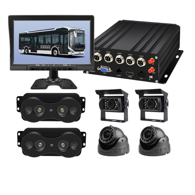 4CH 4G GPS Car MDVR Passenger Flow Monitoring Solution Binocular Camera Passenger Flow Statistics Real-time Monitoring for Bus