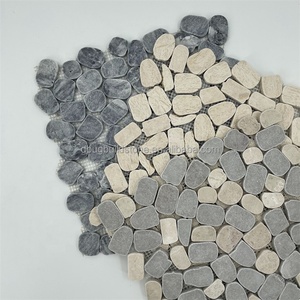Dougbuild Autres carreaux de mosaïque en marbre naturel Vente en gros Palermo Reconstitued Pebble Stone Mosaics - Product Image 4