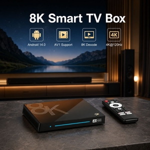 Potente TV Box Android 4K, Reproductor Multimedia de Transmisión con Cuatro Núcleos, WiFi Dual, Soporte para IA, Dispositivo de Entretenimiento Premium - Product Image 1