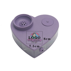 Meilleur prix, ensemble de chicha portable en forme de boîte-cadeau avec lumière LED en acrylique, modèle QX, marque HSA027, tuyau unique - Product Image 6
