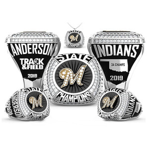 Anillo de campeón deportivo juvenil personalizado Anillos de campeonato de Béisbol Juvenil - Product Image 2