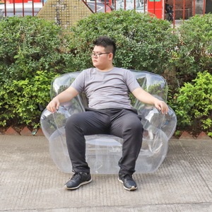 Sillón Inflable Transparente de 0.3MM de Grosor, Portátil para Uso en Exteriores - Product Image 2